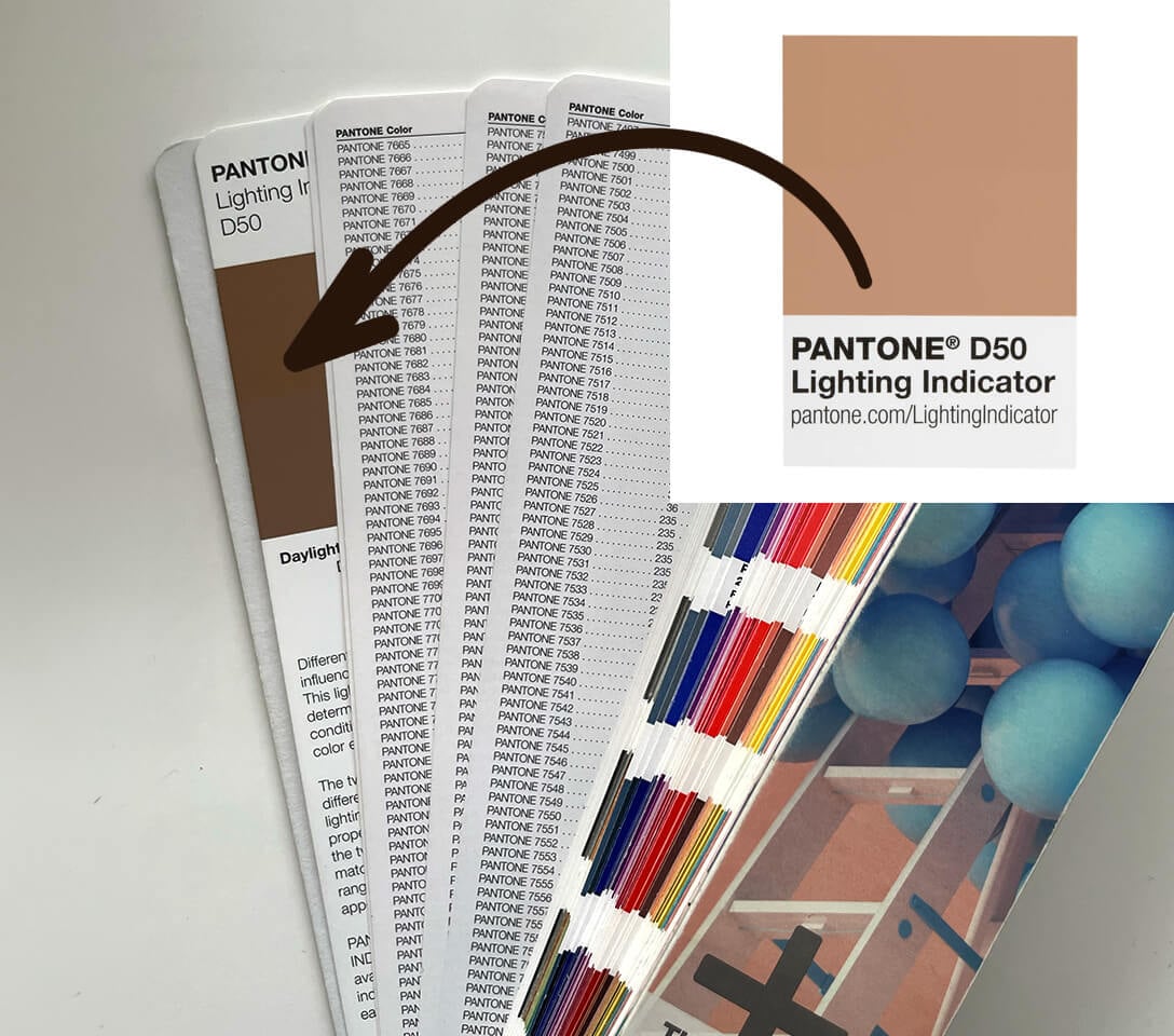 Lighting indicator D50 vo vzorkovníku